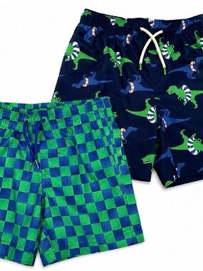 Old Navy Boys Swim Trunks Lot of 2 Pair Size 5 EUC